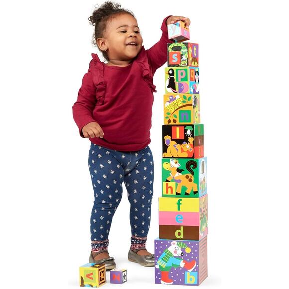Melissa & Doug Other - New Melissa & Doug Deluxe 10 Piece Alphabet Nesting and Stacking Blocks Learning